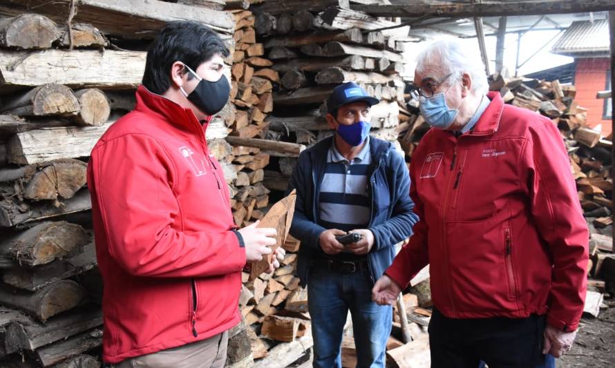 Aprueban mil 300 millones para aumentar la oferta de leña seca en el sur del país