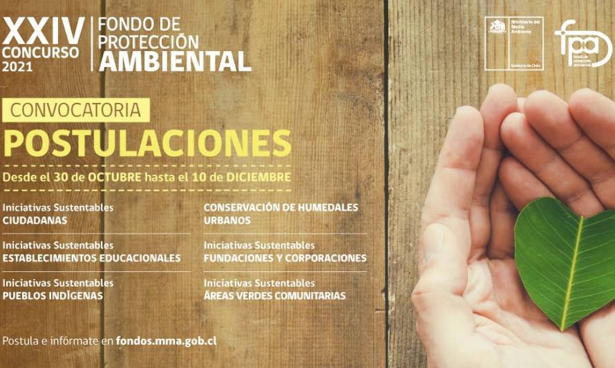 Lanzan Fondo de Protección Ambiental 2021 con foco en el desarrollo sustentable