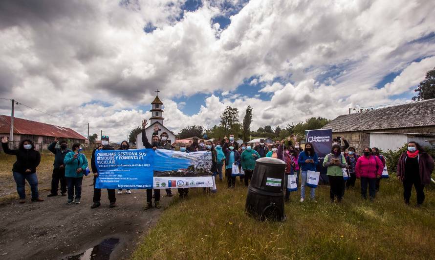 Lanzan inédito programa de reciclaje y gestión de residuos en isla de Quinchao