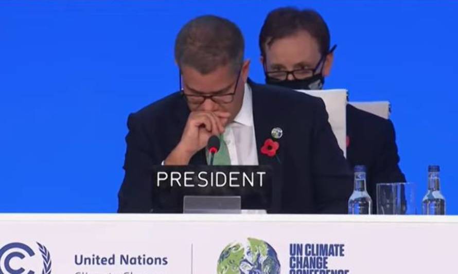Presidente de la COP26 pide perdón entre lágrimas por resultado de la cumbre en Glasgow