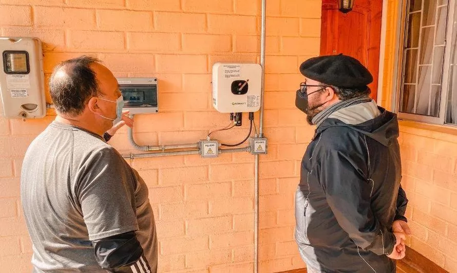 Programa Casa Solar en Valdivia muestra más de un 60% de avance