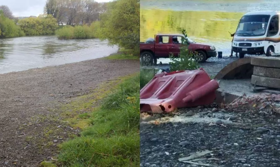 Aumento de fiscalización evita que conductores laven sus vehículos en el río Rahue 