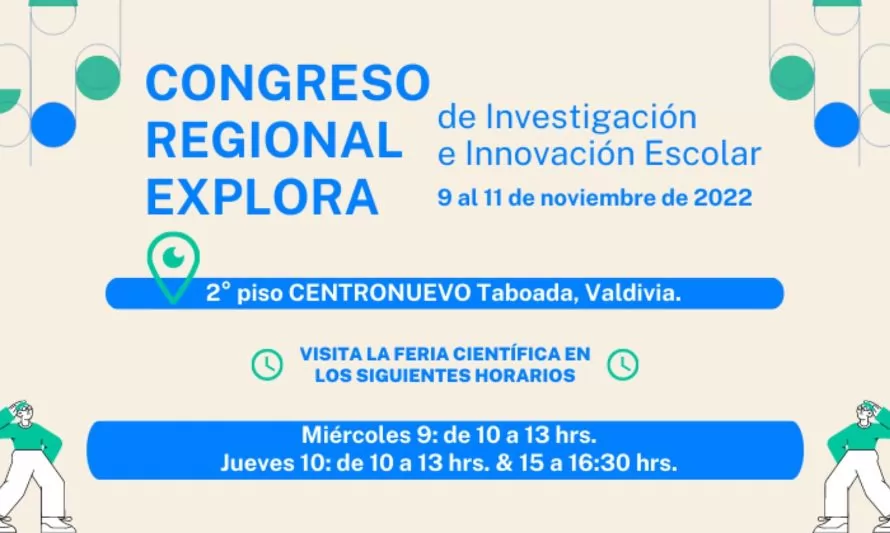 Más de 20 proyectos escolares se presentan en feria científica de Valdivia