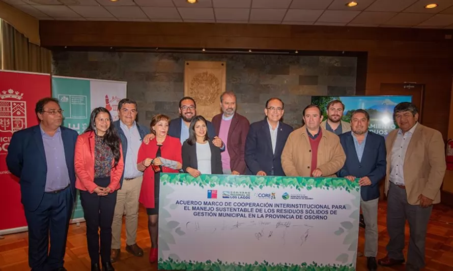 Osorno firma acuerdo para el manejo sustentable de los residuos sólidos