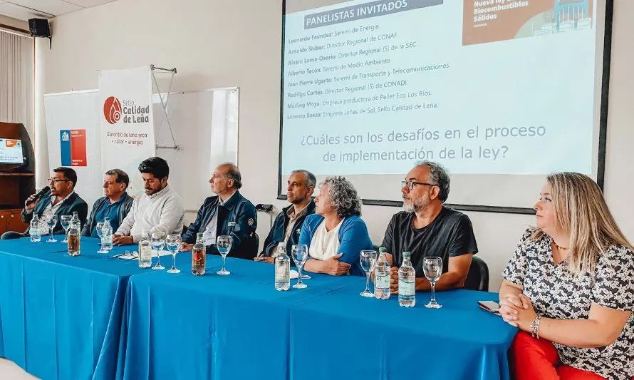 Seminario en Los Ríos abordó la nueva Ley de Biocombustibles Sólidos