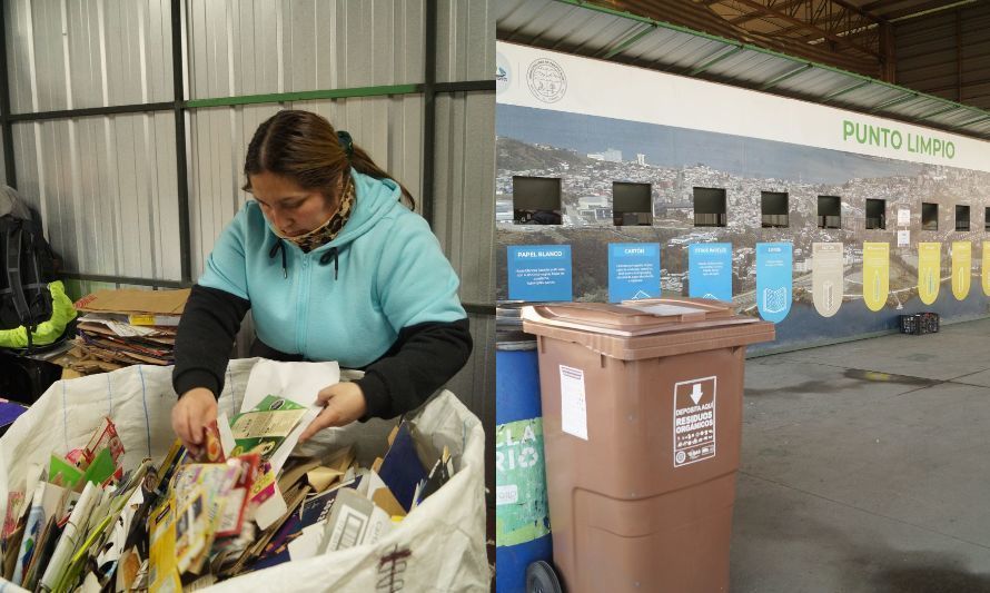 Recuperan tres mil kilos de residuos domiciliarios para reciclar en Puerto Montt