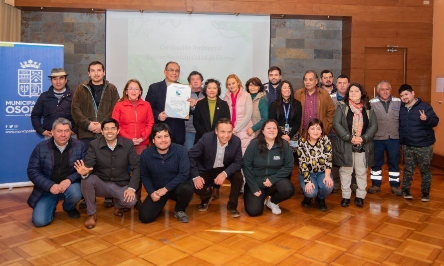 Osorno obtuvo la certificación ambiental municipal