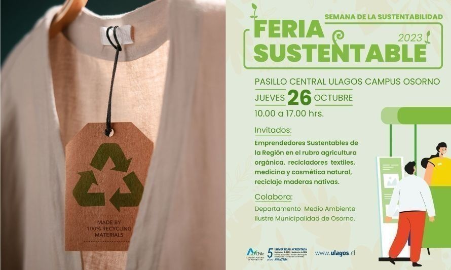 Feria Sustentable en Osorno invita a conocer productos y elaboraciones “verdes”