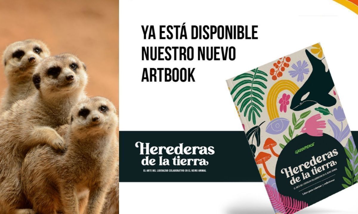 Herederas de la Tierra, el libro para colorear que honra a las hembras del reino animal