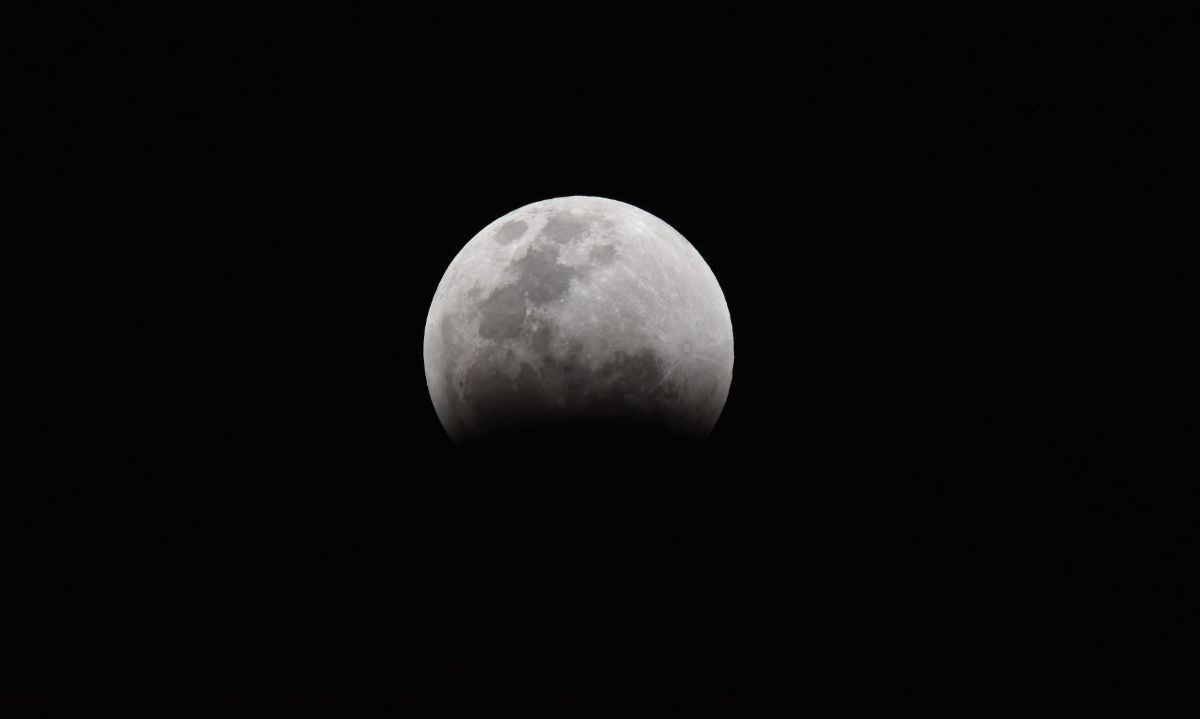 Se trata de un eclipse lunar parcial. Crédito: Archivo.