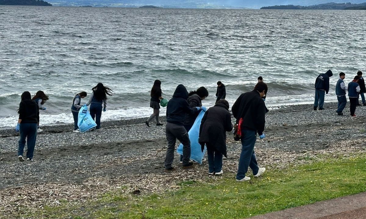 Limpieza de playa reunió a jóvenes de Lago Ranco por el medio ambiente