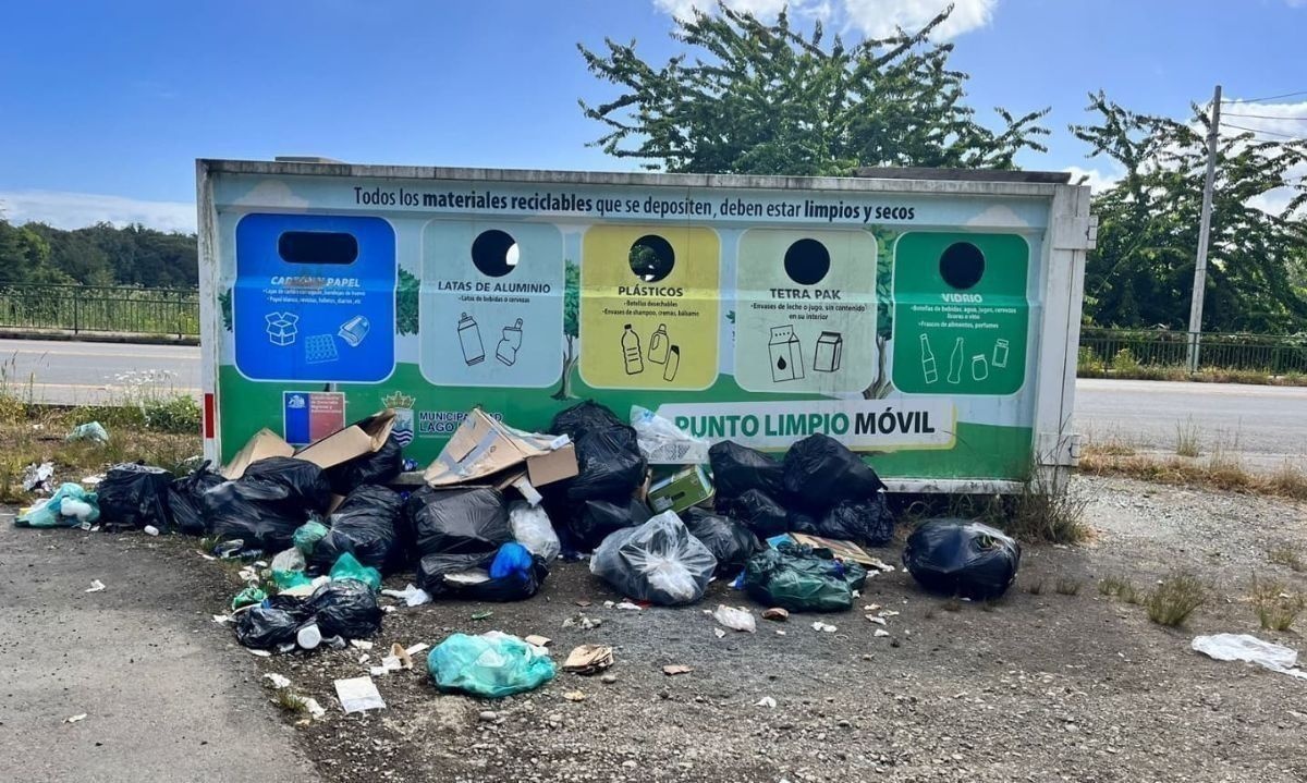 Denuncian presencia de basura en puntos de reciclaje en Lago Ranco