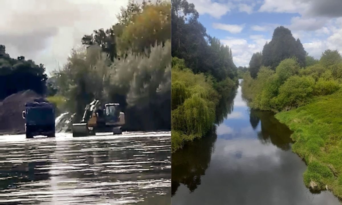 Organización denuncia extracción ilegal de ripio en río Rahue de Osorno 
